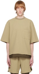 meanswhile Beige Crewneck T-Shirt
