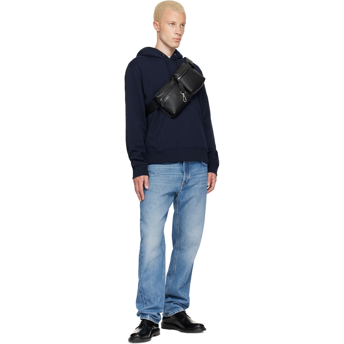 Givenchy Navy Couture Seam Archive Print Hoodie