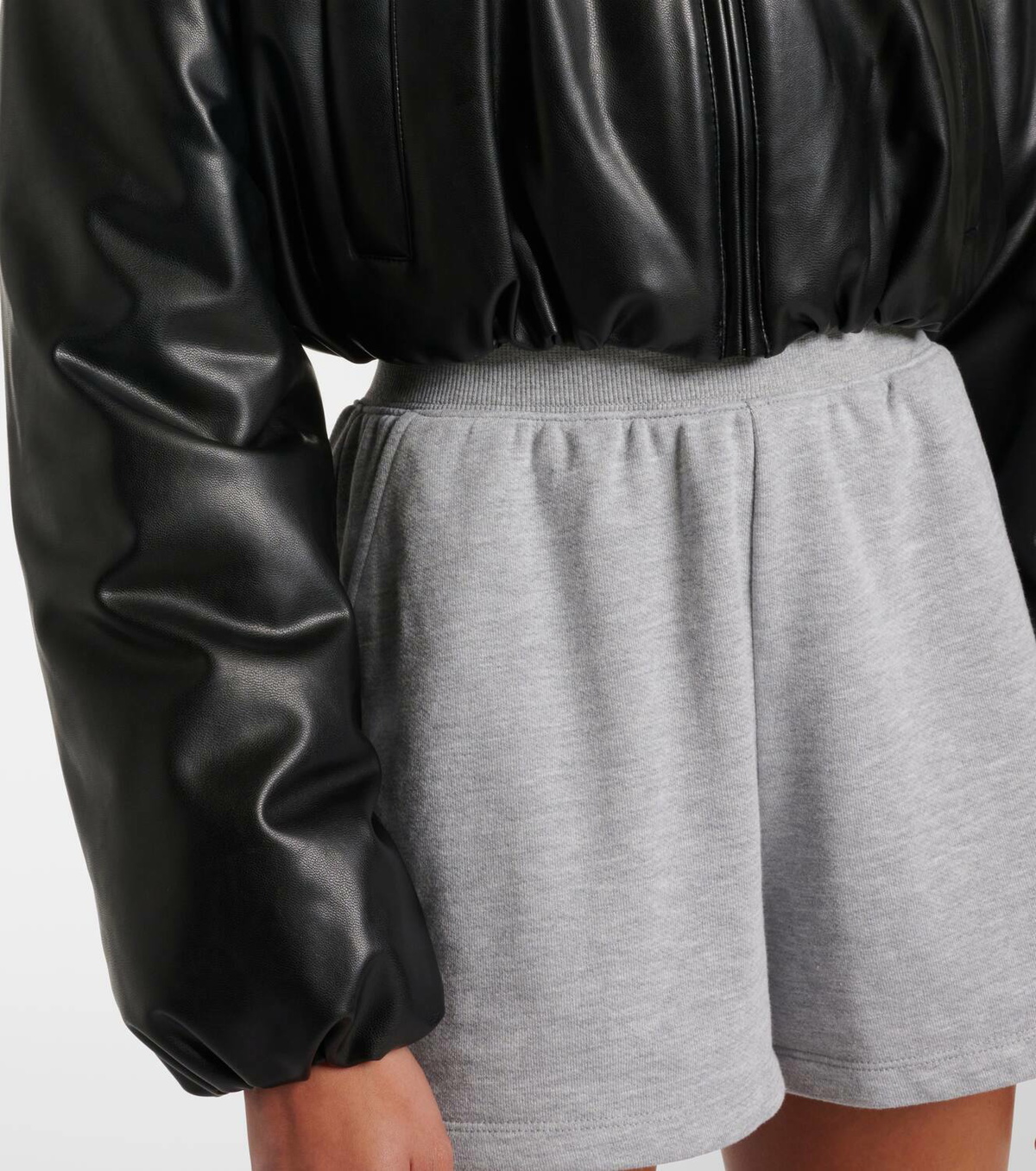 Alo Yoga Premier faux leather bomber jacket
