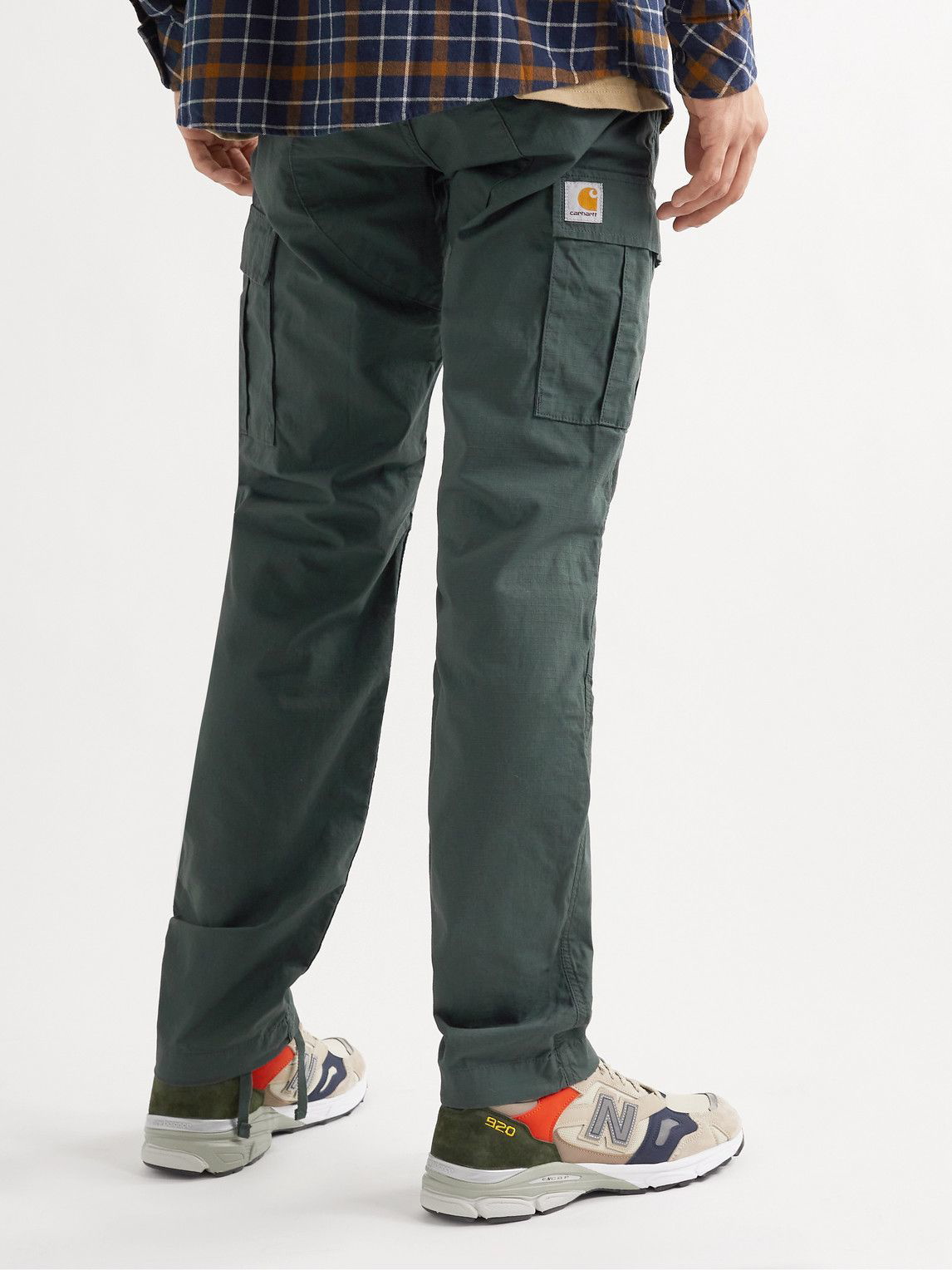 Carhartt WIP - Aviation Slim-Fit Cotton-Ripstop Cargo Trousers - Green