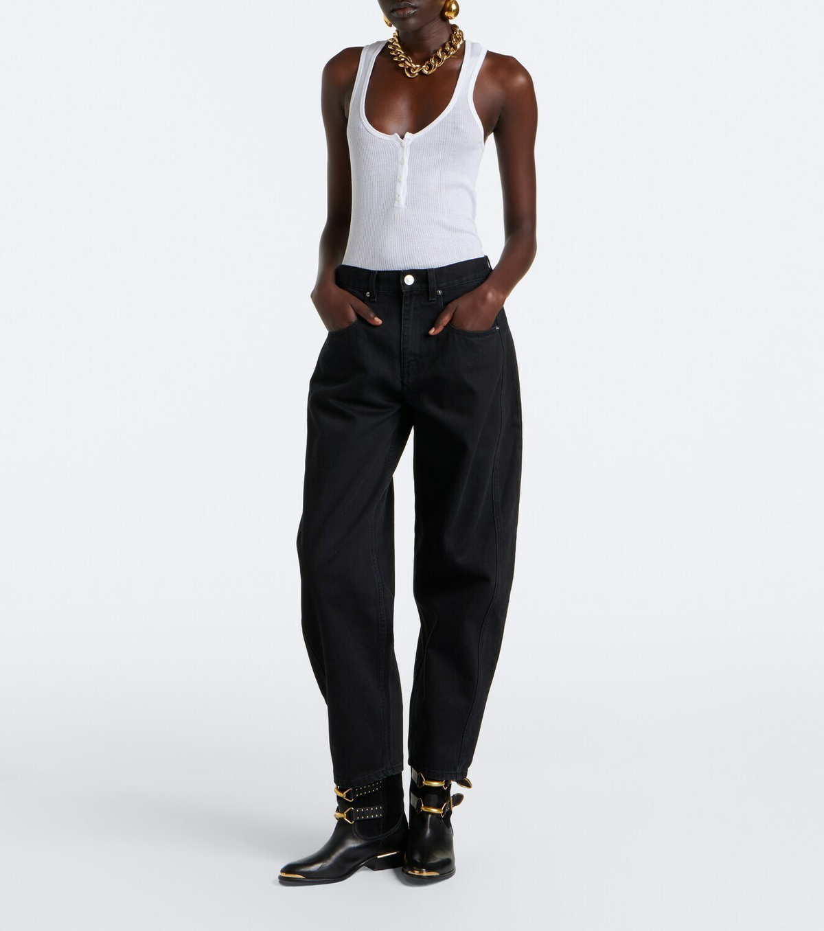 Isabel Marant Oriane barrel-leg jeans