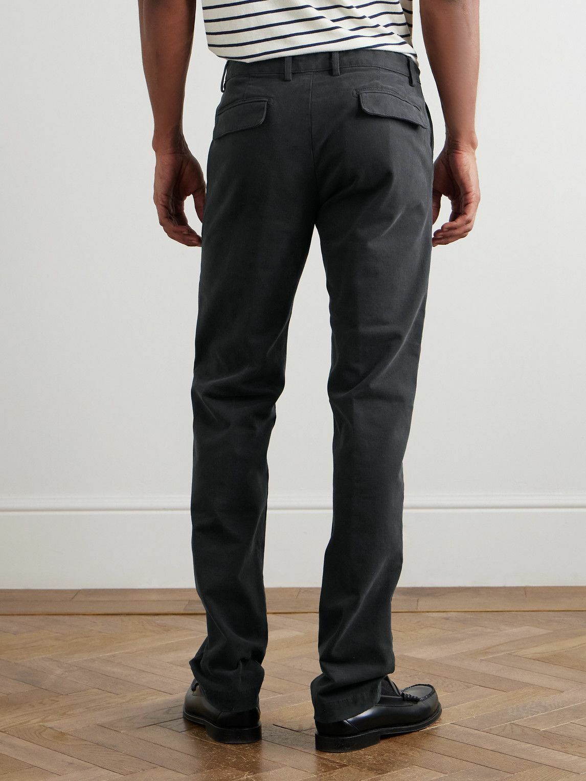 Massimo Alba - Straight-Leg Stretch-Cotton Gabardine Trousers - Gray