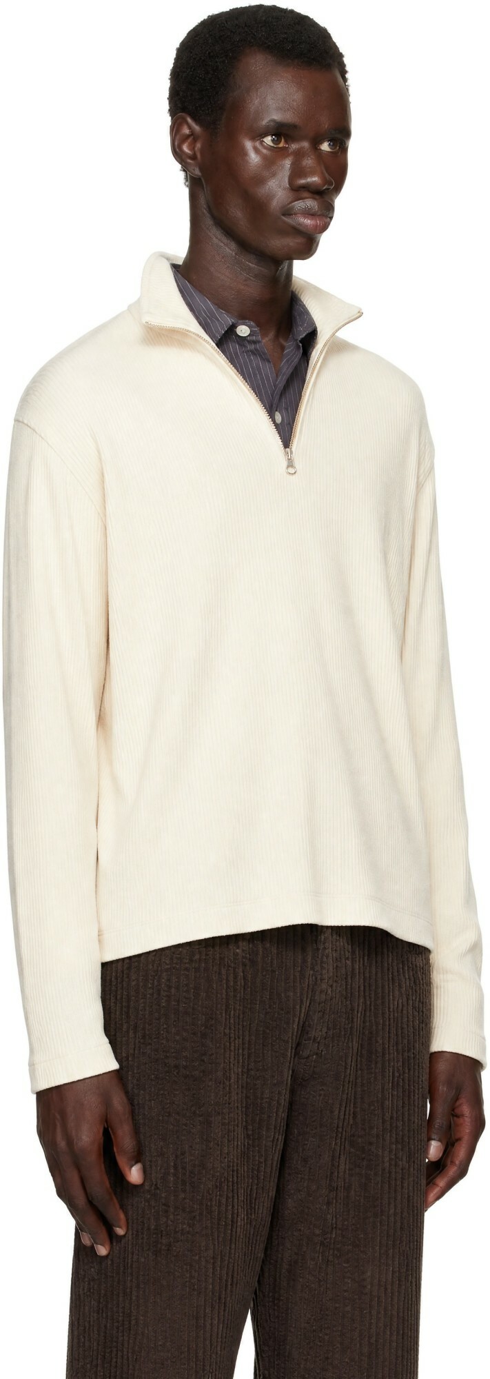 ANOTHER ASPECT Off-White Another 1.0 Zip Sweatshirt