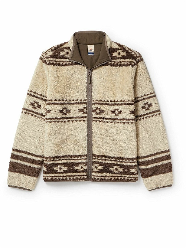 Photo: Faherty - Reversible Shell and Printed Recycled-Fleece Jacket - Neutrals