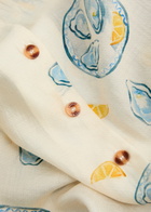 Never Fully Dressed Oyster Miley Printed Woven Shirt Cream
