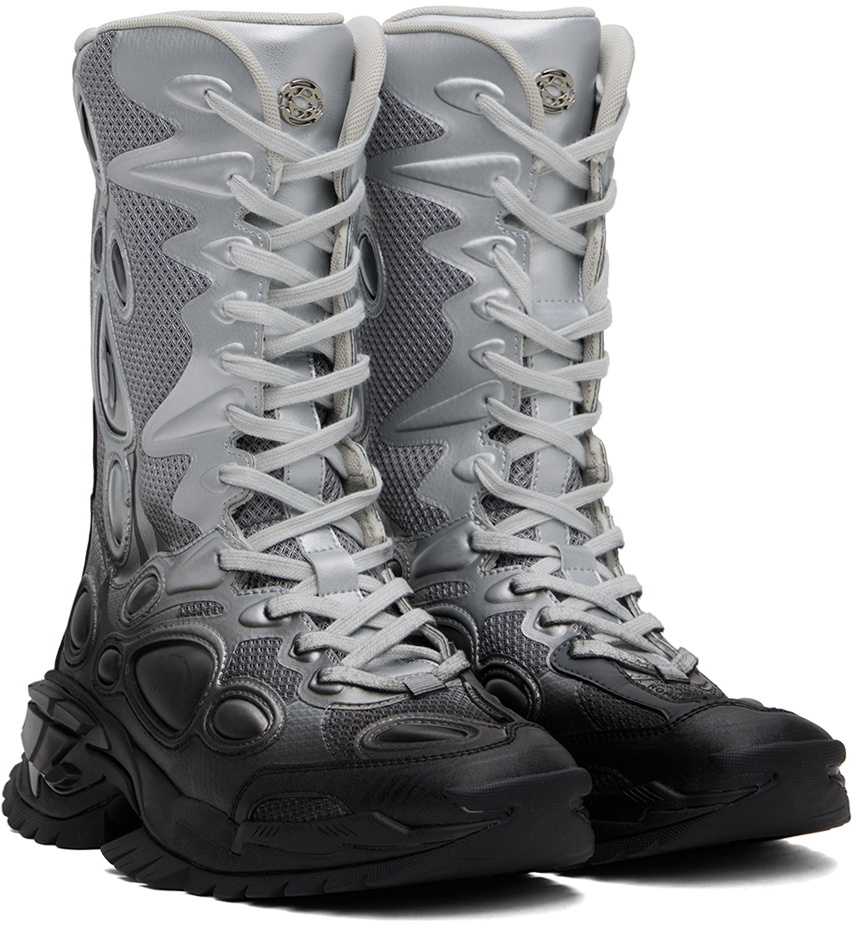 Rombaut Silver & Black Nucleo Boots Rombaut