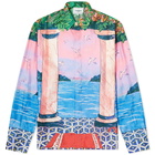 Casablanca Moca Sunset Silk Shirt