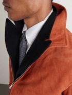 Brunello Cucinelli - Suede Blouson Jacket - Orange