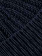 Loro Piana - Moltrasio Ribbed Cotton Beanie - Blue