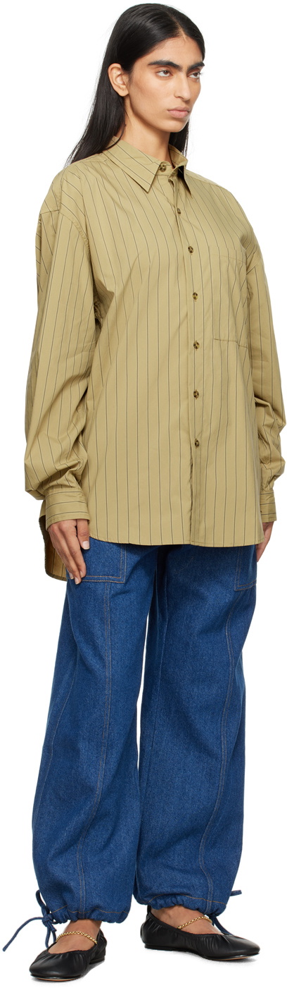 Gil Rodriguez Khaki Big Button Up Shirt
