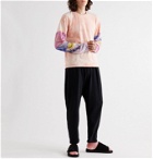 KAPITAL - Ashbury Patchwork Tie-Dyed Cotton-Jersey T-Shirt - Pink