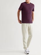 Bellerose - Ano Striped Cotton-Jersey T-Shirt - Red