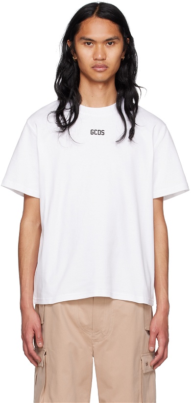 Photo: GCDS White Bonded T-Shirt