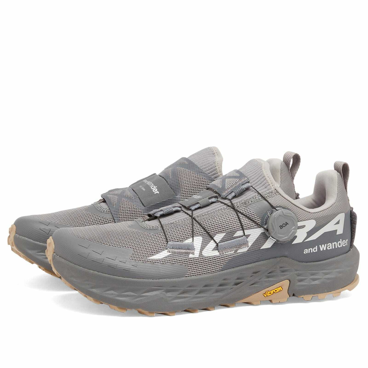 and wander Men's x Altra Timp 5 Boa Sneakers in Grey and Wander