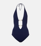 Gucci Horsebit halterneck swimsuit