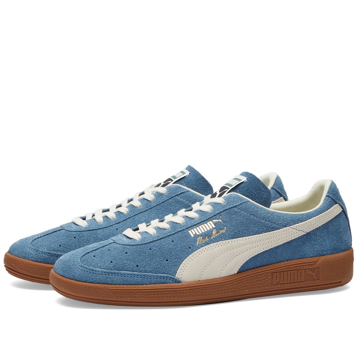 Photo: Puma Men's Vlado Stenzel Hairy Suede Sneakers in Deep Dive/Gum