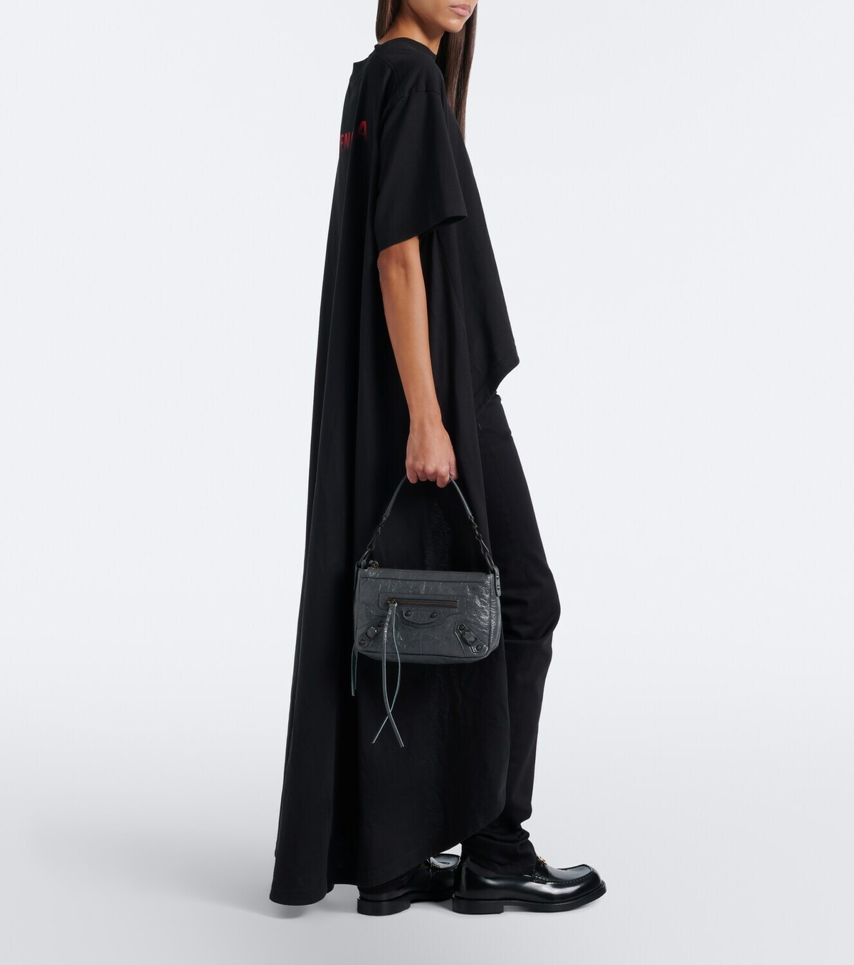 Balenciaga Le City Moto Mini leather shoulder bag