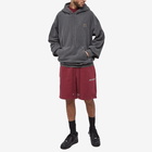 Air Jordan Men's Wordmark Fleece Short in Cherrywood Red/Sail