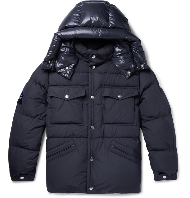 Photo: Moncler - Vilbert Slim-Fit Quilted Shell Hooded Down Jacket - Blue