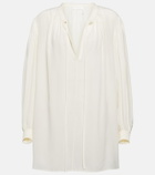 Chloé Tie-neck silk satin shirt