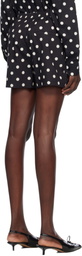 Moschino Black Allover Polka Dots Shorts