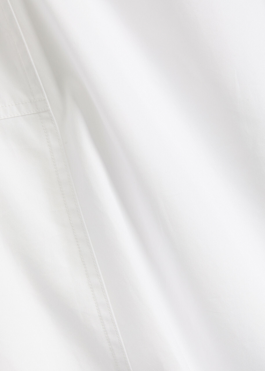 Vince Scalloped Cotton Midi Skirt White