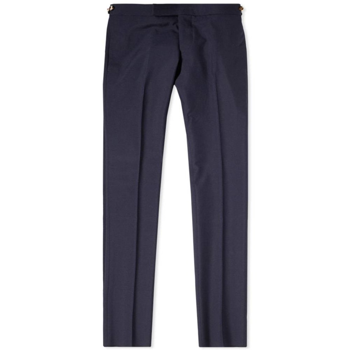 Photo: Thom Browne Selvedge Tape Low Rise Skinny Trouser Blue
