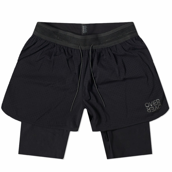 Photo: Over Over Men's 2 Layer Shorts in Black Perf
