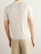 TOM FORD - Slim-Fit Cashmere and Silk-Blend Polo Shirt - Neutrals