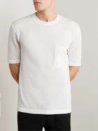 Zegna - Cotton-Piqué T-Shirt - White