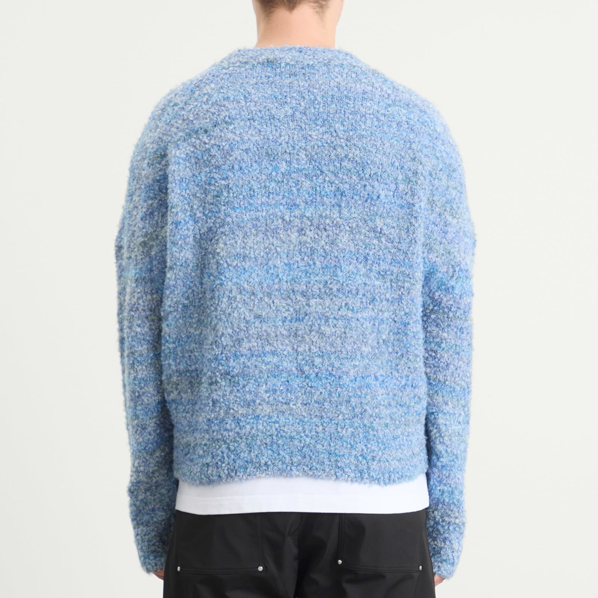 Cole Buxton Men's Boucle Logo Sweatshirt in Blue