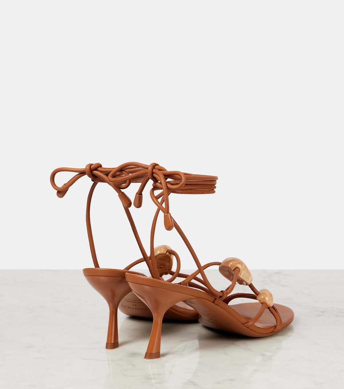 Zimmermann Gleam 65 leather lace-up sandals