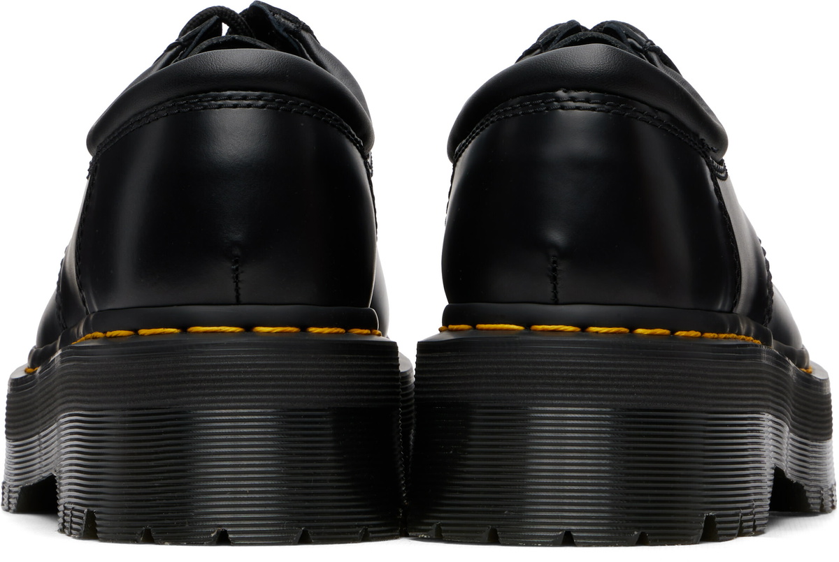Dr. Martens Black 8053 Quad Smooth Leather Platform Derbys