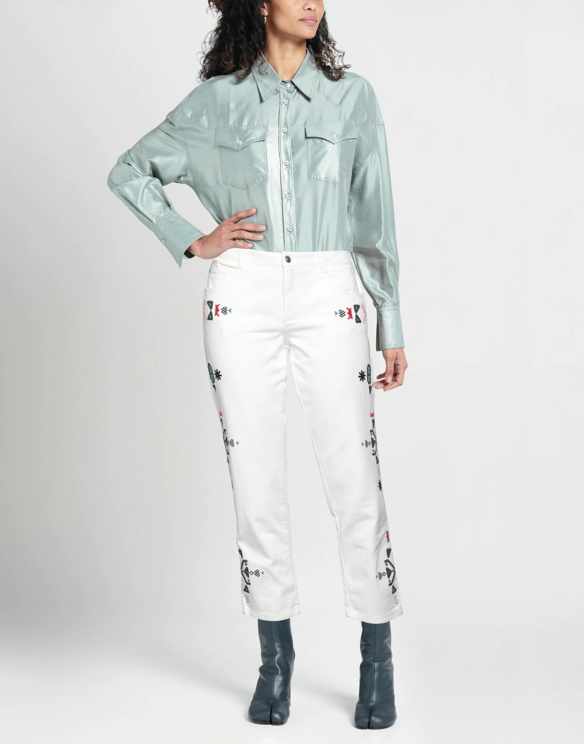 Ermanno Scervino Womens Jeans in White