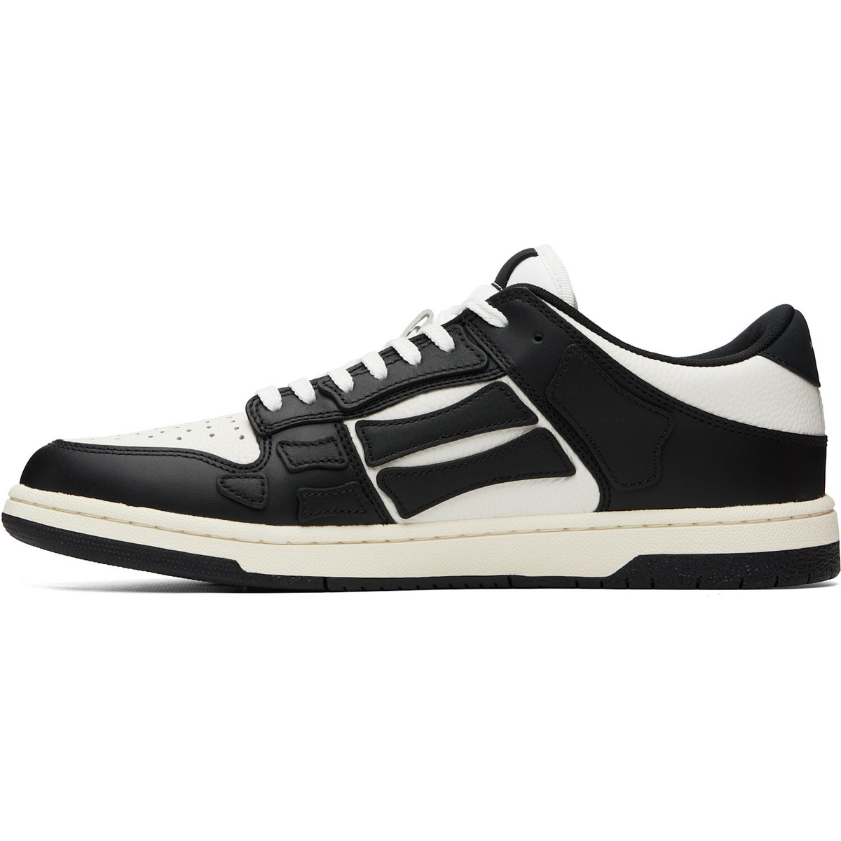 AMIRI Black & White Skel Top Low Sneakers
