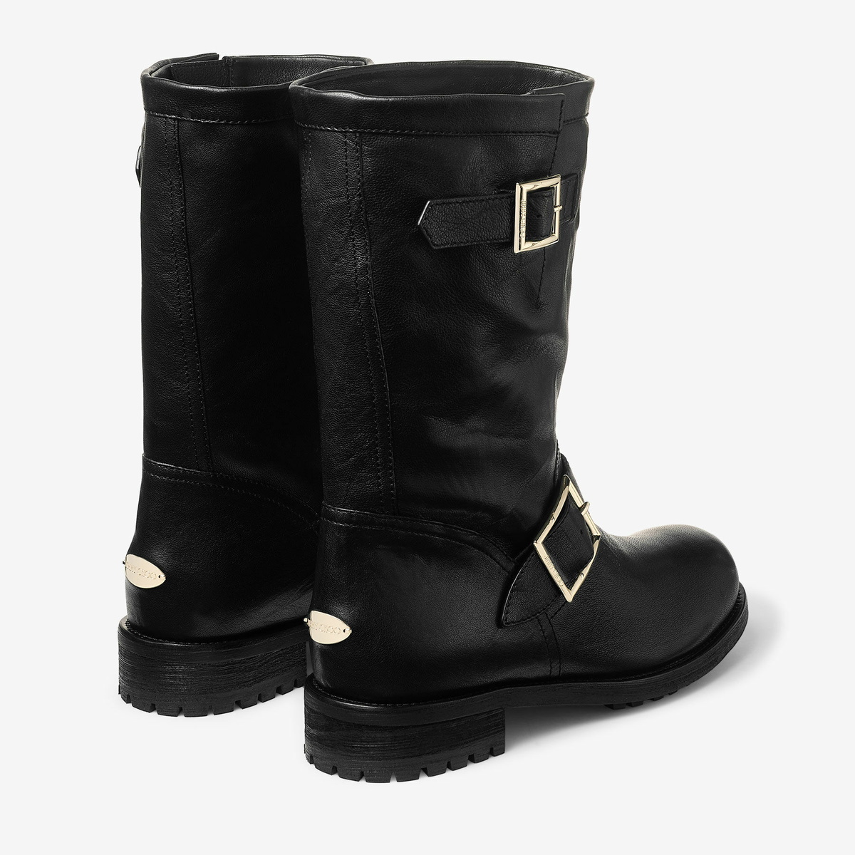 Jimmy Choo Biker Mid Flat Boot