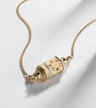 Marie Lichtenberg Milky Way 18kt gold pendant necklace with diamonds and rubies