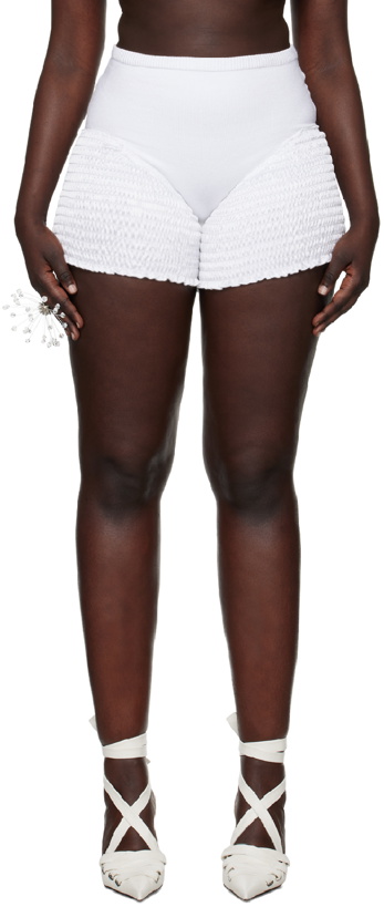 Photo: Sinéad O’Dwyer White Paneled Shorts