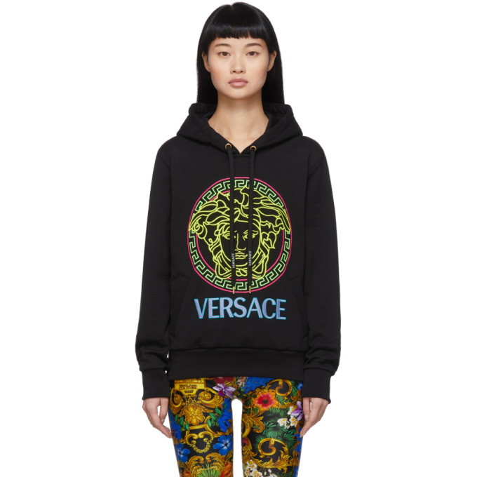 Versace Sweatshirt Sweatshirt Fabric Series Neon Effect Logo Print