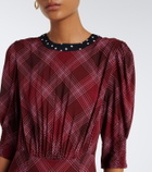 Rixo Meg plaid and polka-dot maxi dress
