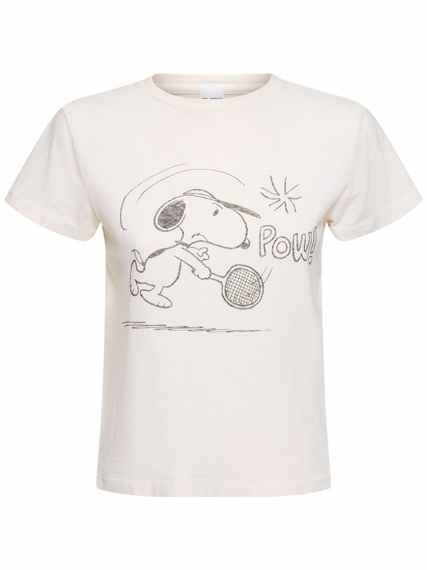 Photo: RE/DONE Classic Snoopy Tennis Cotton T-shirt