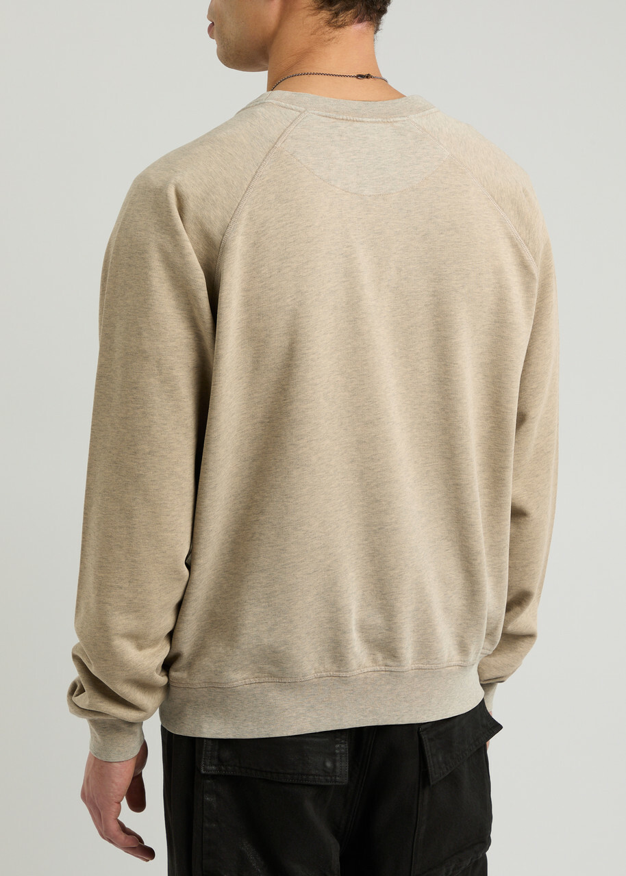 Vivienne Westwood Orb-embroidered Cotton Sweatshirt Sand