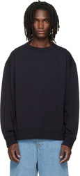 Dries Van Noten Navy Oversized Sweatshirt