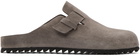 Officine Creative Grey Suede Agora 4 Sandals