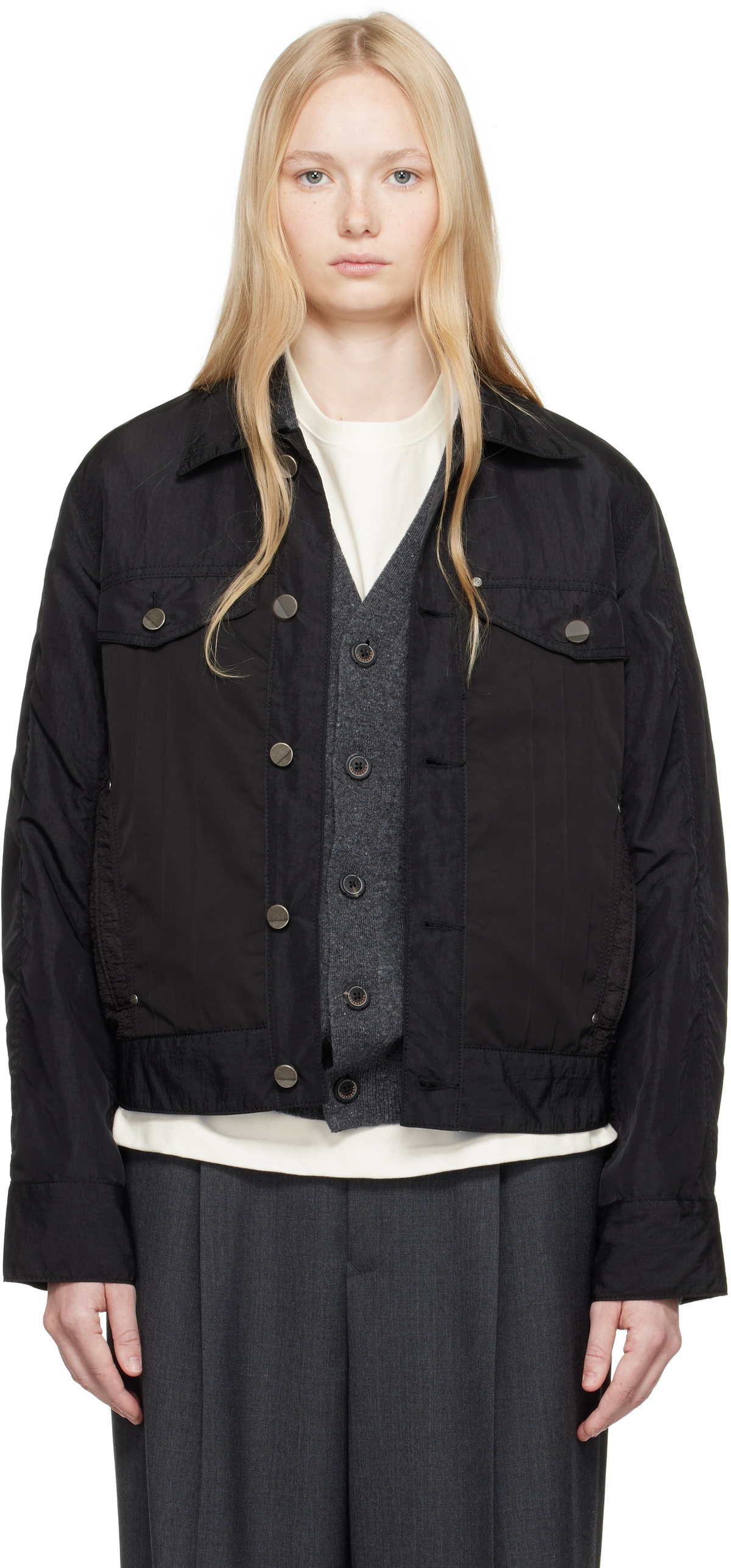 ADER error Black Crop Cinder Blazer ADER error
