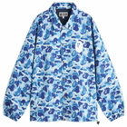A Bathing Ape Men's Abc Camo Nyc Logo Coach Jacket in Blue