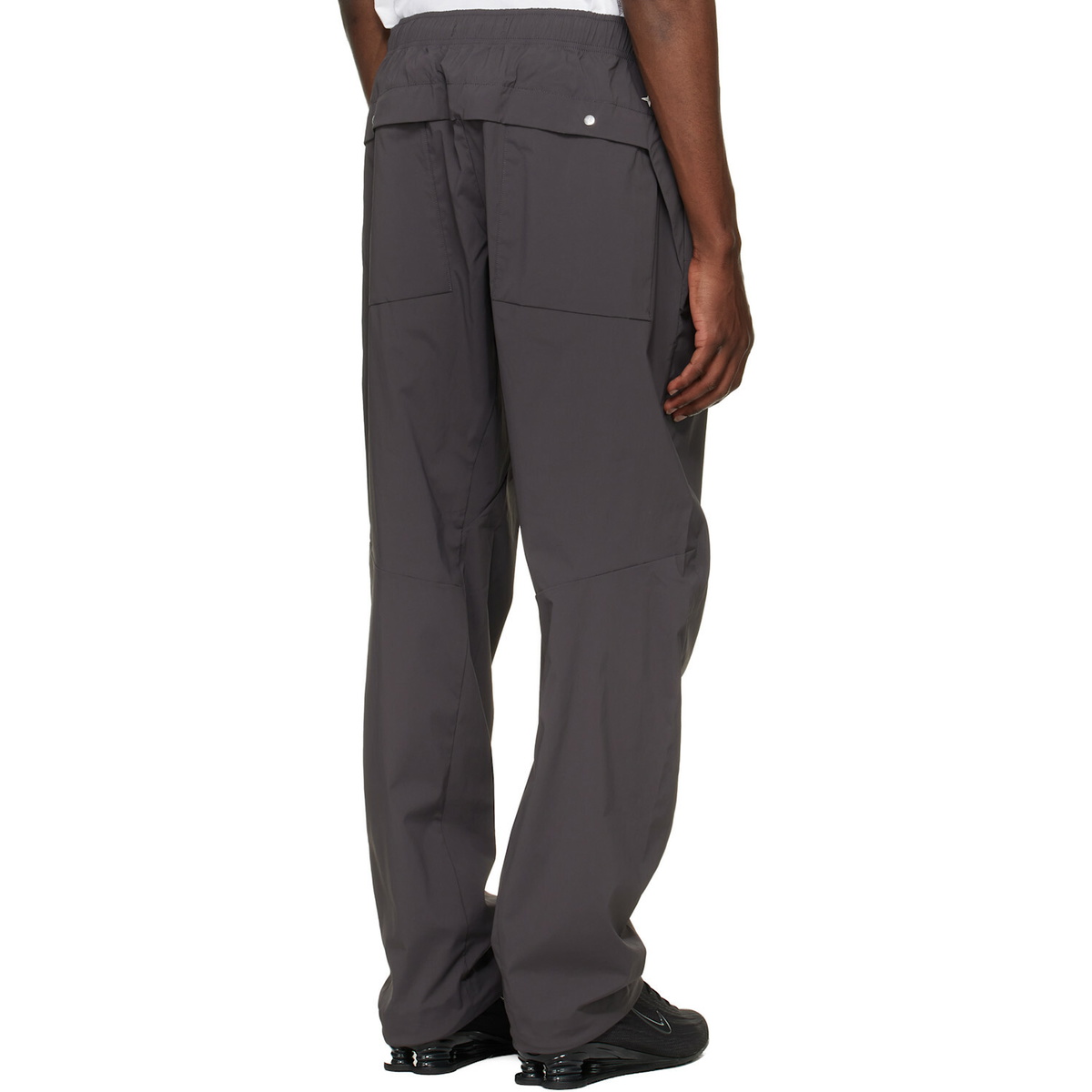 Stone Island Gray 3100025 Recycled Stretch Nylon Tela_S.I. Stellina Trousers