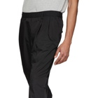 N.Hoolywood Black Tapered Easy Trousers