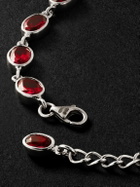 PATTARAPHAN - Ying 14-Karat White Gold Garnet Bracelet