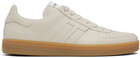 TOM FORD Beige Smoothe Leather Radcliffe Sneakers